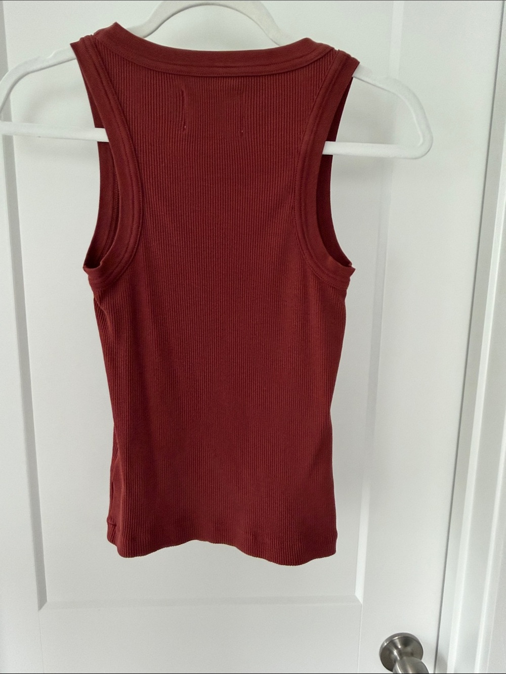Citizens Of Humanity Ribbed Top in Rust, size XS - Picture 3 of 4